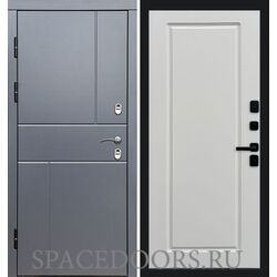 Дверь Termo-door Термо Вертикаль Grey антик Гранд Белый софт