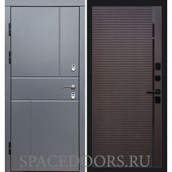 Дверь Termo-door Термо Вертикаль Grey антик porte Шоколад