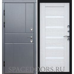 Дверь Termo-door Термо Вертикаль Grey антик Царга лиственница