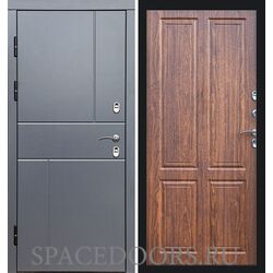 Дверь Termo-door Термо Вертикаль Grey антик Орех стандарт