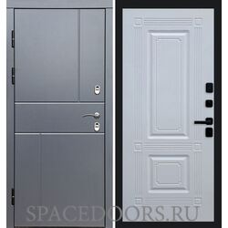 Дверь Termo-door Термо Вертикаль Grey антик Мадрид Белый софт