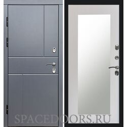 Дверь Termo-door Термо Вертикаль Grey антик Зеркало триумф лиственница