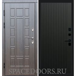 Дверь Termo-door Термо премиум Виргиния венге Flat Черный кварц