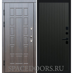 Дверь Termo-door Термо премиум Виргиния венге Flat Черный кварц
