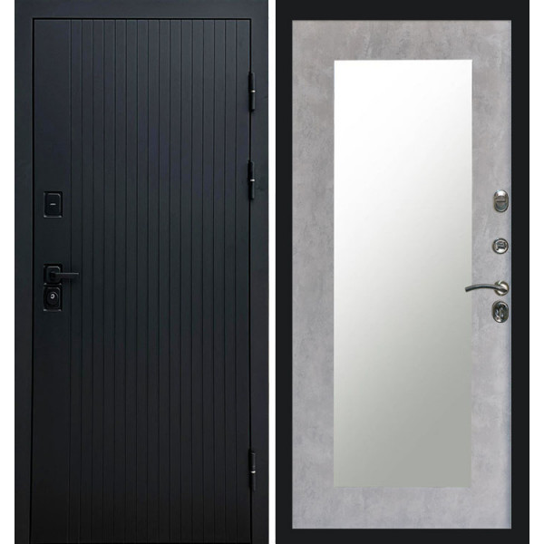 Дверь Termo-door Твист Блэк Зеркало триумф бетон светлый