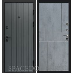 Дверь Termo-door Твист грей Горизонт бетон темный