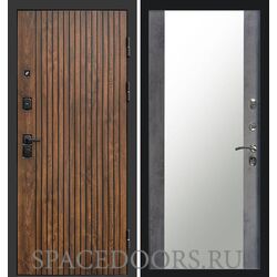 Дверь Termo-door Твист Зеркало темный бетон