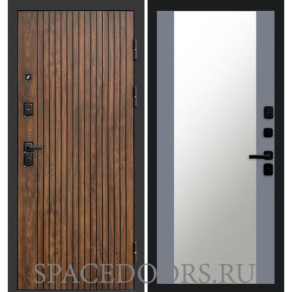 Дверь Termo-door Твист 27 зеркало Grey Софт