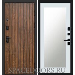 Дверь Termo-door Твист Триумф Белый софт с зеркалом