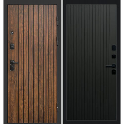 Дверь Termo-door Твист Flat Черный кварц
