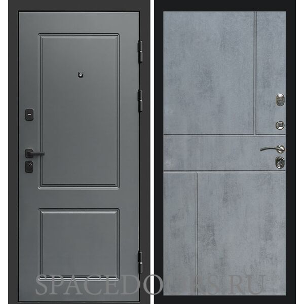 Дверь Termo-door Верона Горизонт бетон темный