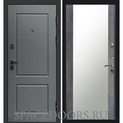 Дверь Termo-door Верона Зеркало темный бетон