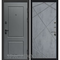 Дверь Termo-door Верона Лучи бетон темный