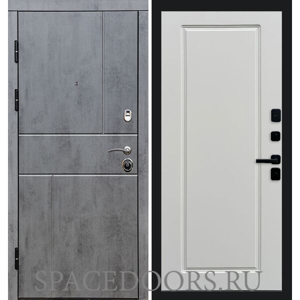 Дверь Termo-door Вертикаль бетон Гранд Белый софт