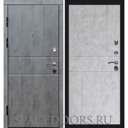 Дверь Termo-door Вертикаль бетон Горизонт бетон светлый
