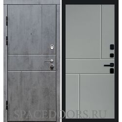 Дверь Termo-door Вертикаль бетон Горизонт Grey софт