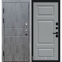 Дверь Termo-door Вертикаль бетон Лион Grey софт