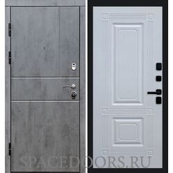 Дверь Termo-door Вертикаль бетон Мадрид Белый софт