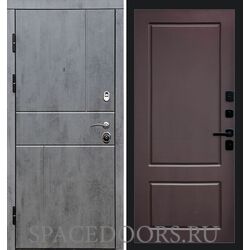 Дверь Termo-door Вертикаль бетон Марсель Шоколад
