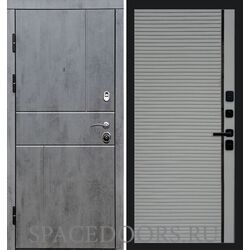 Дверь Termo-door Вертикаль бетон Porte Grey софт