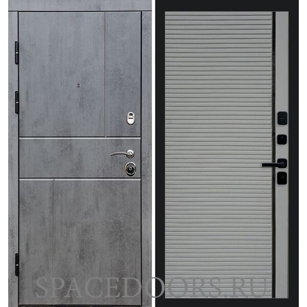 Дверь Termo-door Вертикаль бетон Porte Grey софт