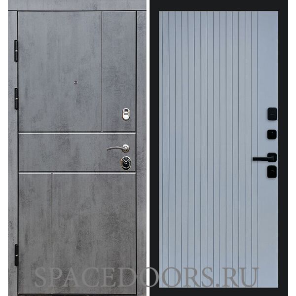 Дверь Termo-door Вертикаль бетон Flat Grey софт