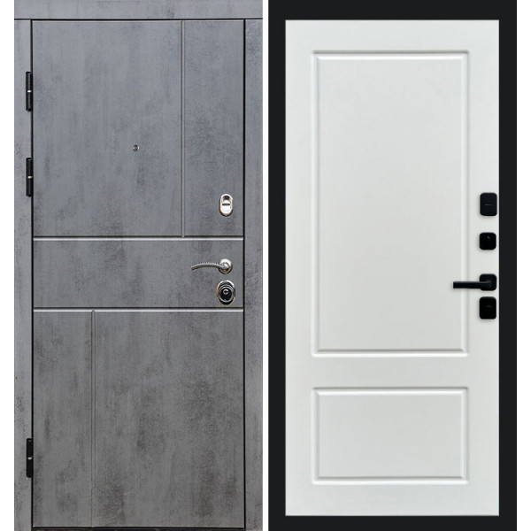 Дверь Termo-door Вертикаль бетон Марсель Белый софт