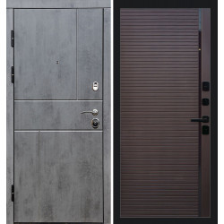 Дверь Termo-door Вертикаль бетон porte Шоколад