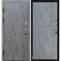 Дверь Termo-door Вертикаль бетон Горизонт бетон темный
