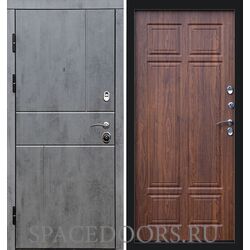 Дверь Termo-door Вертикаль бетон Премум орех