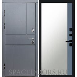 Дверь Termo-door Вертикаль Grey Зеркало фацет Grey софт