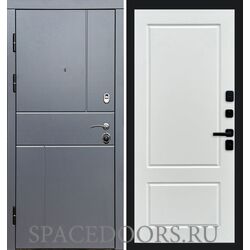 Дверь Termo-door Вертикаль Grey Марсель Белый софт