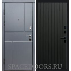 Дверь Termo-door Вертикаль Grey Flat Черный кварц