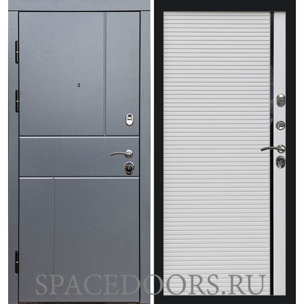 Дверь Termo-door Вертикаль Grey Porte white