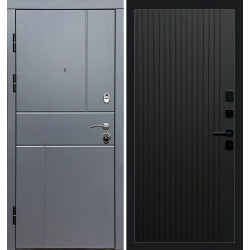 Дверь Termo-door Вертикаль Grey Flat Черный кварц