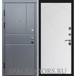 Дверь Termo-door Вертикаль Grey Лучи белый