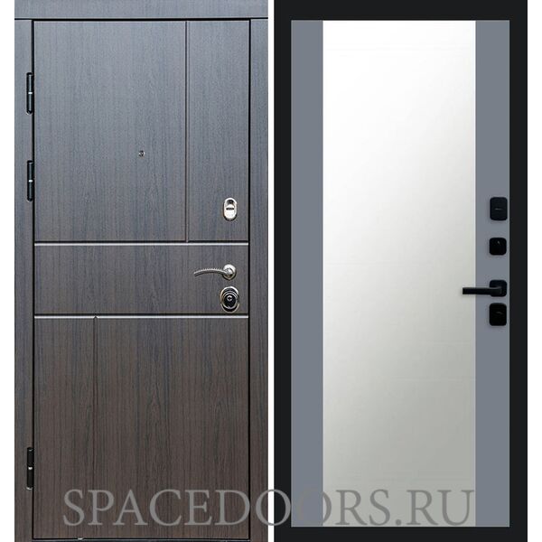 Дверь Termo-door Вертикаль венге 27 зеркало Grey Софт