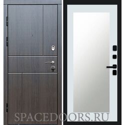 Дверь Termo-door Вертикаль венге Триумф Белый софт с зеркалом