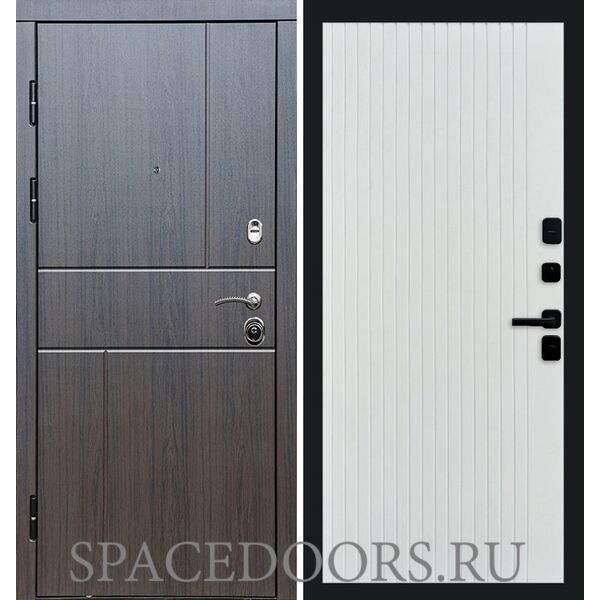Дверь Termo-door Вертикаль венге Flat Белый софт