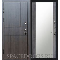 Дверь Termo-door Вертикаль венге Зеркало темный бетон