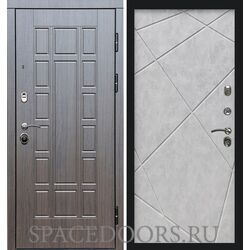 Дверь Termo-door Виргиния венге Лучи бетон светлый