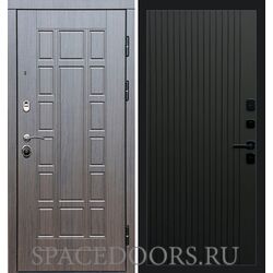 Дверь Termo-door Виргиния венге Flat Черный кварц
