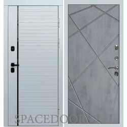 Дверь Termo-door White line Лучи бетон темный