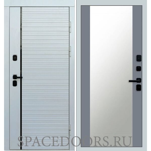 Дверь Termo-door White line 27 зеркало Grey Софт