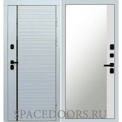 Дверь Termo-door White line Зеркало фацет Белый софт