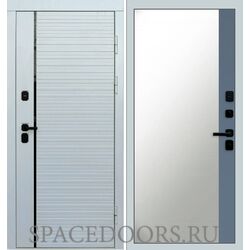 Дверь Termo-door White line Зеркало фацет Grey софт