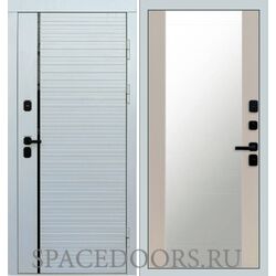 Дверь Termo-door White line 27 зеркало Слоновая кость
