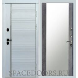 Дверь Termo-door White line Зеркало темный бетон