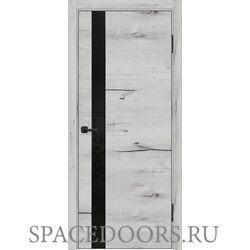Межкомнатная дверь Ульяновские двери
Лу-45 (арктик, черное стекло) С черным стеклом, Арктик