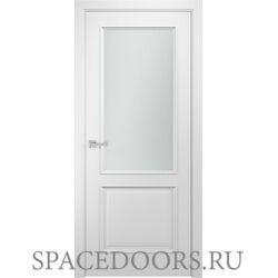 Межкомнатная дверь Ульяновские двери Модель Вита (стекло) С матовым стеклом, Белая эмаль